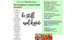 Desktop Screenshot of ilovemeditation.net