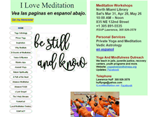 Tablet Screenshot of ilovemeditation.net
